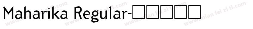 Maharika Regular字体转换